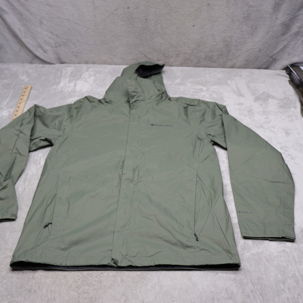 Columbia Jacket Men Small Green Watertight II Wind Rain Waterproof Light Outdoor